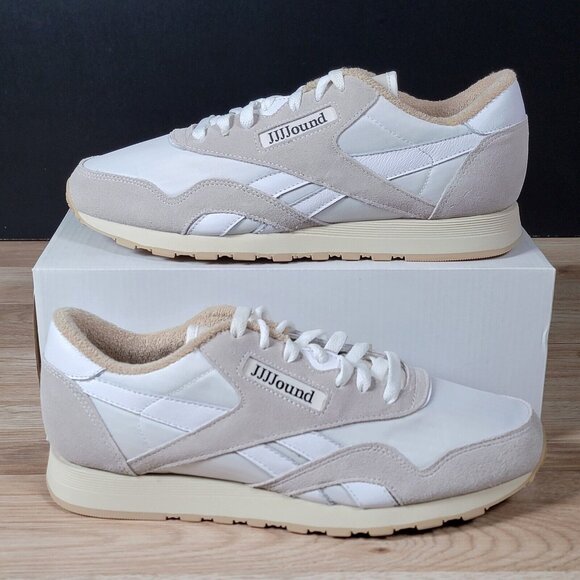 Reebok x JJJJound Classic Nylon Shoes Mens Size 9 White Athletic Sneakers FY6070 - Picture 1 of 8